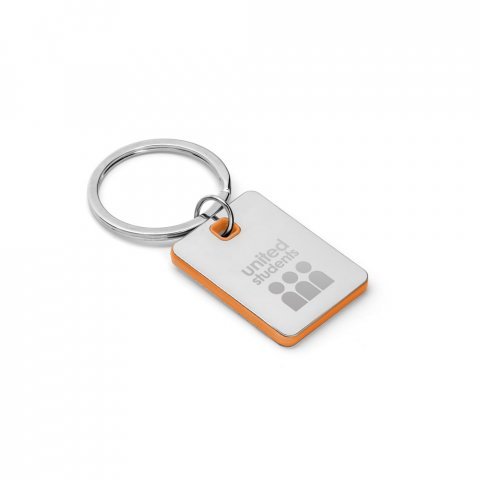 BECKET. Chaveiro em metal e ABS - Laranja