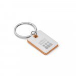 BECKET. Chaveiro em metal e ABS - Laranja