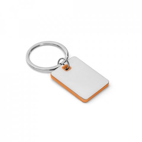 BECKET. Chaveiro em metal e ABS - Laranja