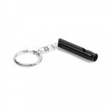 TRUDY. Chaveiro em metal com apito - Preto