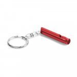 TRUDY. Chaveiro em metal com apito - Vermelho