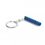 TRUDY. Chaveiro em metal com apito - Azul royal