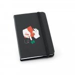 MEYER. Caderno de bolso em c.sint&eacute;tico com p&aacute;ginas lisas - Preto