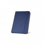 MEYER. Caderno de bolso em c.sint&eacute;tico com p&aacute;ginas lisas - Azul