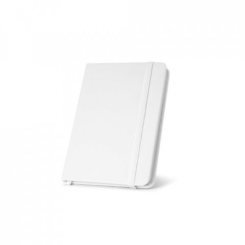 MEYER. Caderno de bolso em c.sint&eacute;tico com p&aacute;ginas lisas - Branco