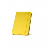 MEYER. Caderno de bolso em c.sint&eacute;tico com p&aacute;ginas lisas - Amarelo