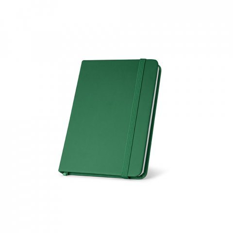 MEYER. Caderno de bolso em c.sint&eacute;tico com p&aacute;ginas lisas - Verde
