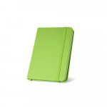 MEYER. Caderno de bolso em c.sint&eacute;tico com p&aacute;ginas lisas - Verde claro