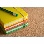 MEYER. Caderno de bolso em c.sint&eacute;tico com p&aacute;ginas lisas