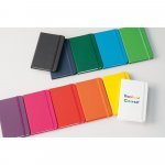MEYER. Caderno de bolso em c.sint&eacute;tico com p&aacute;ginas lisas