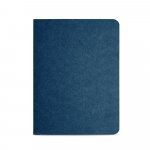 BULFINCH. Caderno B7 de capa flex&iacute;vel em cart&atilde;o kraft 100% reciclado, com p&aacute;ginas lisas recicladas - Azul