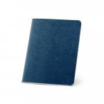 BULFINCH. Caderno B7 de capa flex&iacute;vel em cart&atilde;o kraft 100% reciclado, com p&aacute;ginas lisas recicladas - Azul