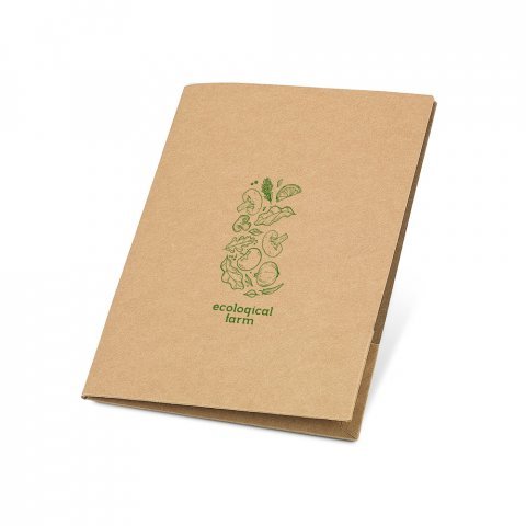 PUZO. Pasta porta-documentos A4 em papel 100% reciclado (400 g/m&sup2;) - Natural