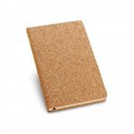 ALMODOVAR. Caderno A5 de capa dura em corti&ccedil;a, com p&aacute;ginas lisas - Natural