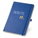 CHAMBERI A5. Caderno A5 de capa dura com p&aacute;ginas lisas - Azul royal