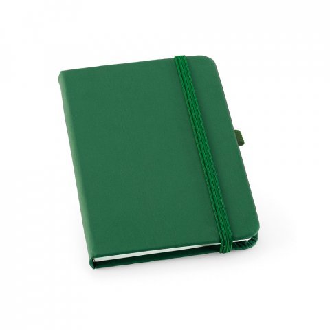 ATWOOD A6. Caderno A6 de capa dura em c.sint&eacute;tico, com p&aacute;ginas lisas - Verde