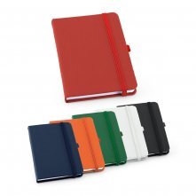 ATWOOD A6. Caderno A6 de capa dura em c.sint&eacute;tico, com p&aacute;ginas lisas