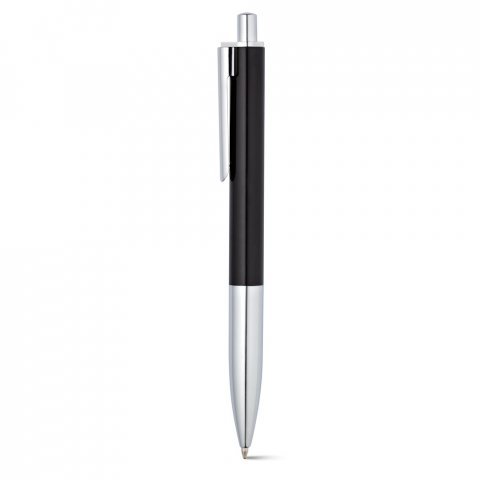 GULLAR. Kit de caderno A5 e caneta esferogr&aacute;fica em cart&atilde;o e alum&iacute;nio - Preto