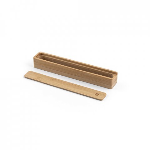 BAMBOX. Estojo em bambu natural para 1 caneta esferogr&aacute;fica - Natural