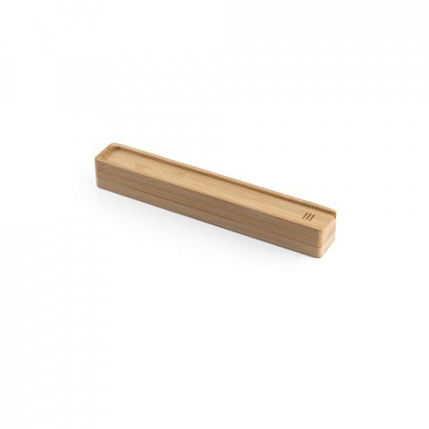BAMBOX. Estojo em bambu natural para 1 caneta esferogr&aacute;fica - Natural