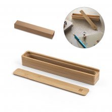 BAMBOX. Estojo em bambu natural para 1 caneta esferogr&aacute;fica