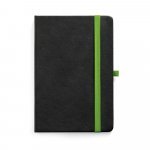 ROTH. Caderno A5 de capa dura em PU, com p&aacute;ginas pautadas - Verde claro