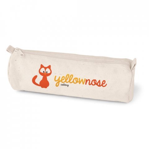 SCHOOLI. Estojo para l&aacute;pis em 100% algod&atilde;o canvas (290 g/m&sup2;) - Natural claro