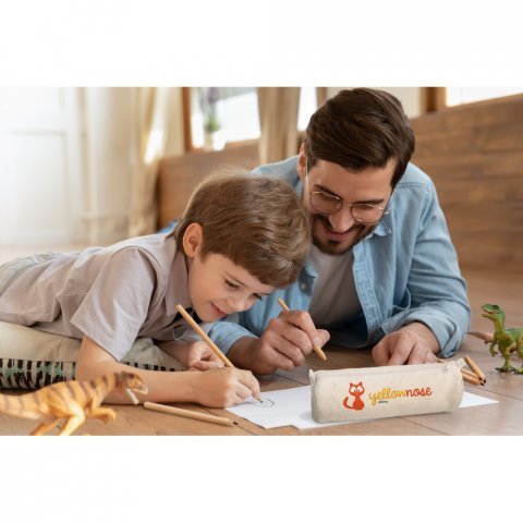 SCHOOLI. Estojo para l&aacute;pis em 100% algod&atilde;o canvas (290 g/m&sup2;)