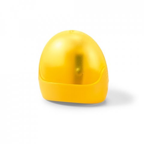 YGLO. Apontador em PS com dep&oacute;sito - Amarelo