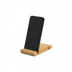 HABER. Suporte para celular com duas canaletas de tamanhos diferentes, em bambu - Natural