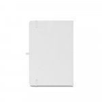 ANNE SUB. Caderno A5 de capa dura em poli&eacute;ster 100% reciclado 300D ideal para personaliza&ccedil;&atilde;o em sublima&ccedil;&atilde;o - Branco