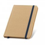 FLAUBERT. Caderno de bolso de capa dura em cart&atilde;o 100% reciclado, com p&aacute;ginas lisas recicladas - Azul marinho