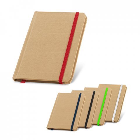 FLAUBERT. Caderno de bolso de capa dura em cart&atilde;o 100% reciclado, com p&aacute;ginas lisas recicladas