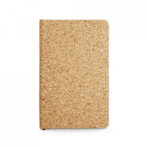 ADAMS A5. Caderno A5 em corti&ccedil;a com p&aacute;ginas lisas - Natural