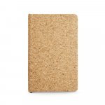 ADAMS A5. Caderno A5 em corti&ccedil;a com p&aacute;ginas lisas - Natural