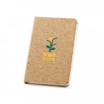 ADAMS A5. Caderno A5 em corti&ccedil;a com p&aacute;ginas lisas - Natural