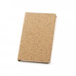 ADAMS A5. Caderno A5 em corti&ccedil;a com p&aacute;ginas lisas - Natural