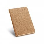 ADAMS A6. Caderno A6 em corti&ccedil;a com p&aacute;ginas lisas - Natural