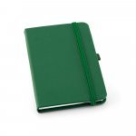 GRIMM. Caderno A6 de capa dura em c.sint&eacute;tico com p&aacute;ginas pautadas - Verde