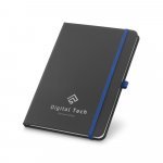 RUIZ. Caderno A6 de capa dura em c.sint&eacute;tico com p&aacute;ginas pautadas - Azul royal