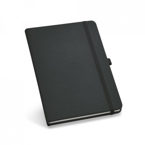 ATWOOD B6. Caderno B6 de capa dura em c.sint&eacute;tico com p&aacute;ginas lisas - Preto