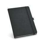 ATWOOD B6. Caderno B6 de capa dura em c.sint&eacute;tico com p&aacute;ginas lisas - Preto