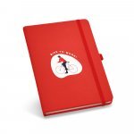 ATWOOD B6. Caderno B6 de capa dura em c.sint&eacute;tico com p&aacute;ginas lisas - Vermelho