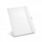 ATWOOD B6. Caderno B6 de capa dura em c.sint&eacute;tico com p&aacute;ginas lisas - Branco