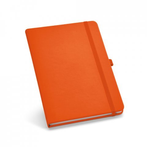 ATWOOD B6. Caderno B6 de capa dura em c.sint&eacute;tico com p&aacute;ginas lisas - Laranja