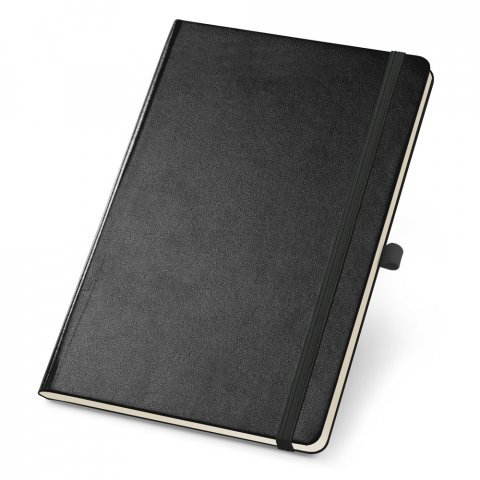 CHAMBERI B6. Caderno B6 de capa dura com p&aacute;ginas lisas - Preto