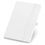 CHAMBERI B6. Caderno B6 de capa dura com p&aacute;ginas lisas - Branco