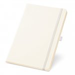 CHAMBERI A5 LN. Caderno A5 de capa dura com p&aacute;ginas pautadas - Branco