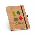 PORTEL A5. Caderno A5 em corti&ccedil;a com p&aacute;ginas lisas - Natural