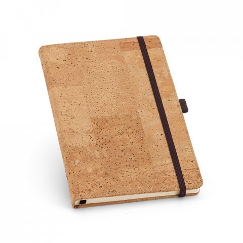 PORTEL A5. Caderno A5 em corti&ccedil;a com p&aacute;ginas lisas - Natural